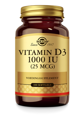 SOLGAR VITAMIN D3 25 MCG 1000 IU 100ST